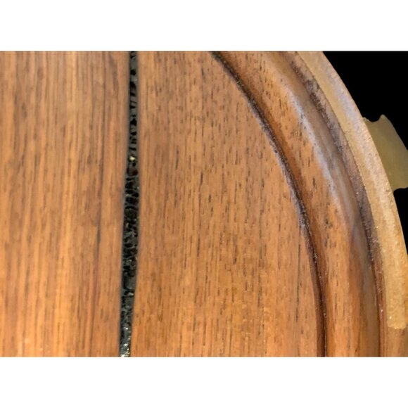 Vtg Dee Nielsen Signed Staved TEAK Wood Bowl OOAK Danish Modern Thin Wall 3x6 - Picture 15 of 15